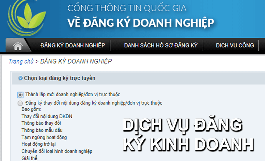 Dịch vụ đăng ký kinh doanh giá rẻ